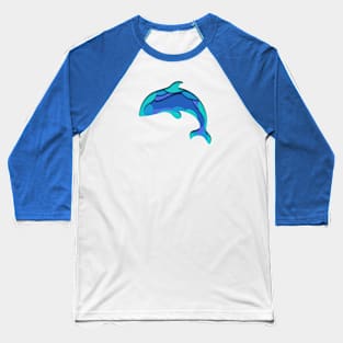 3d dolphin Baseball T-Shirt